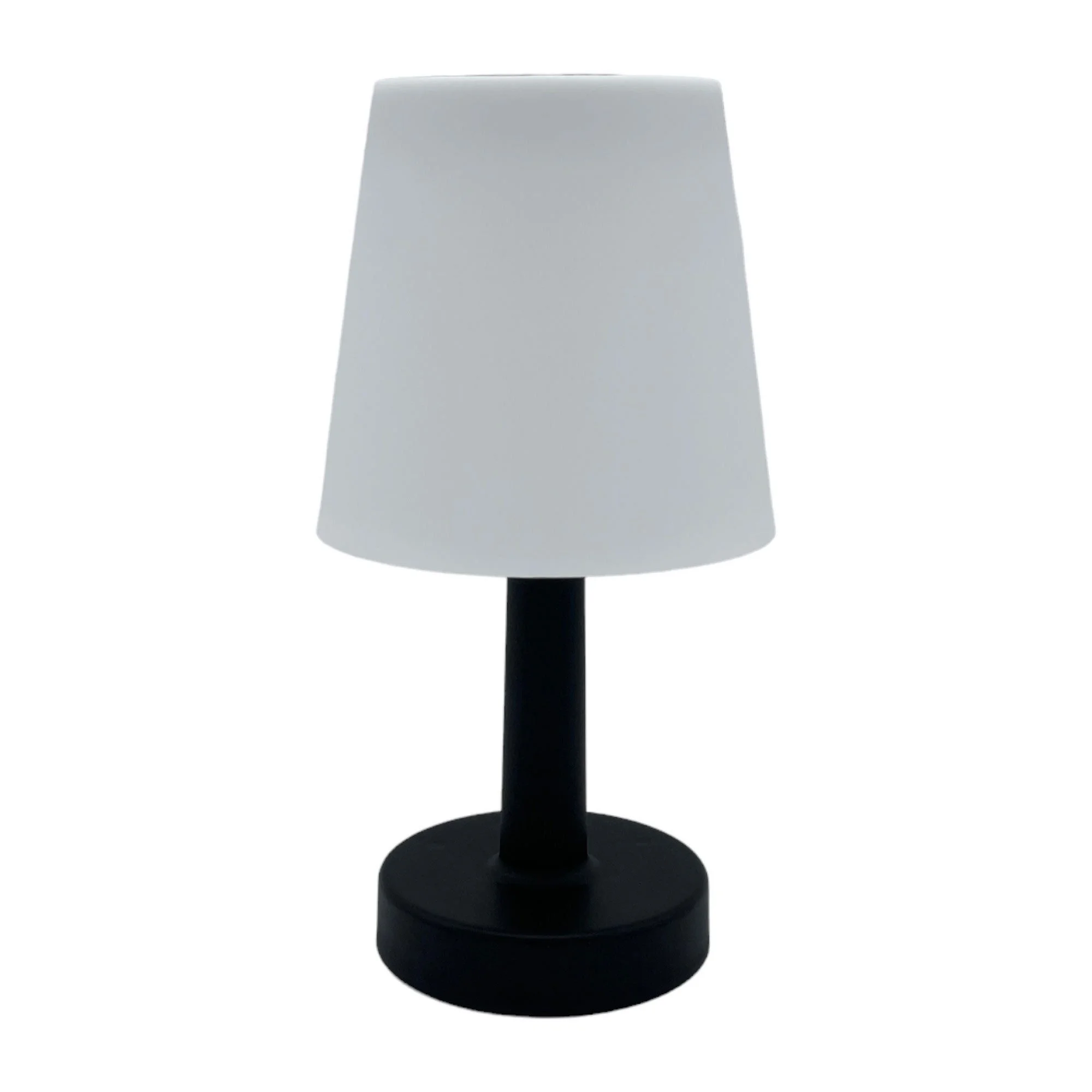 LED-Solar-Tischleuchte – warmweiß, Ø 11 cm, 23 cm Höhe, IP44
